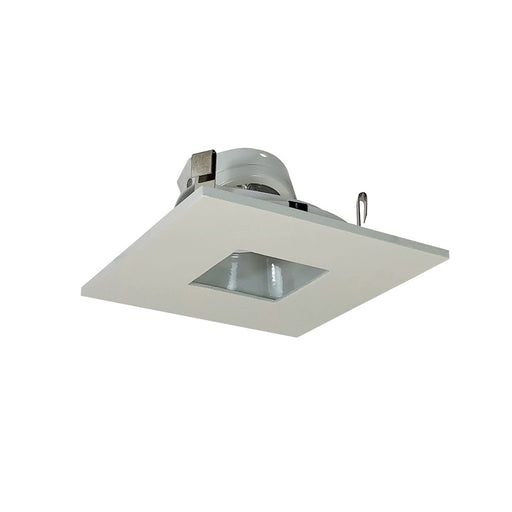 Nora Lighting 4"Sq W/2"Sq Hole, Adj, Wh Ref, Wh Sqtrim - NL-4855WW