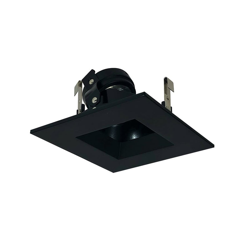 Nora Lighting 4"Square Trim Regress, Adj, Blk Ref, Bl - NL-4857BB