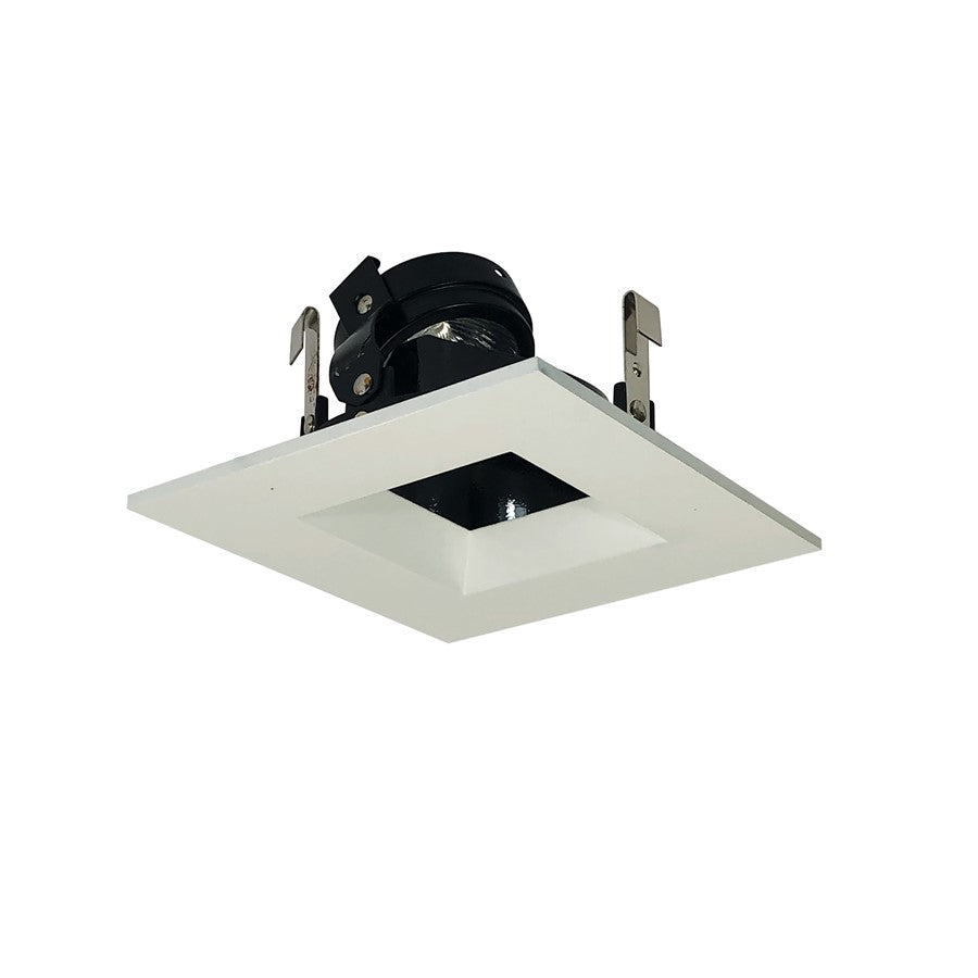 Nora Lighting 4"SQTRM REGRESS,ADJ,BLK REF, W, - NL-4857BWW