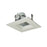 Nora Lighting 4"Square Trim Regress, Adj, Wh Ref, Wh - NL-4857WW