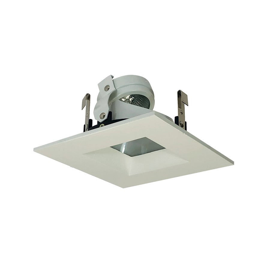 Nora Lighting 4"Square Trim Regress W/Lens, Wh Ref, - NL-4859WW