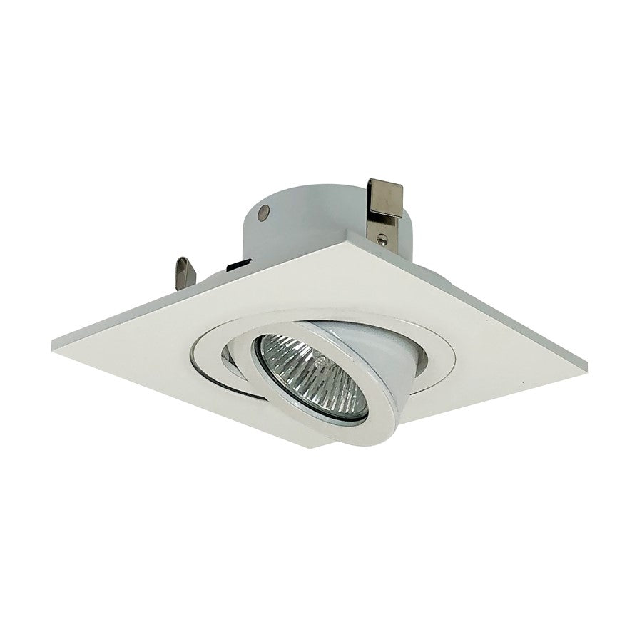 Nora Lighting 4" Surface Adj Sq Trim White - NL-4865WW