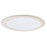 Nora 6" Stepped Baffle Trim/Plastic Ring, White/White - NL-610W