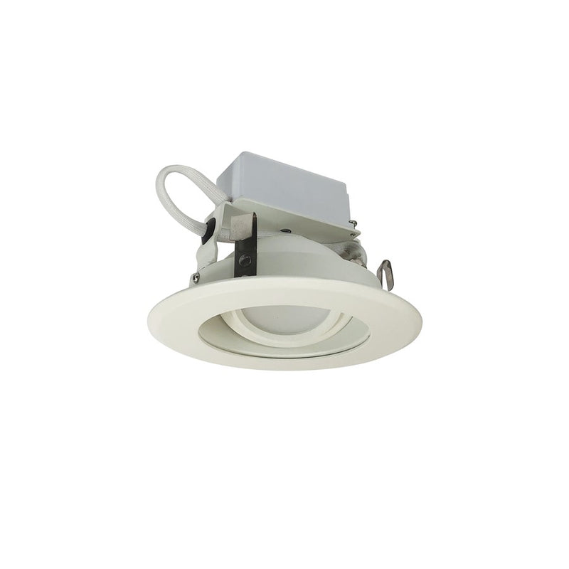Nora 4" Cobalt LED Retrofit, 12W/3000K, White Reflector/Flange - NLCBC-46930XMPW
