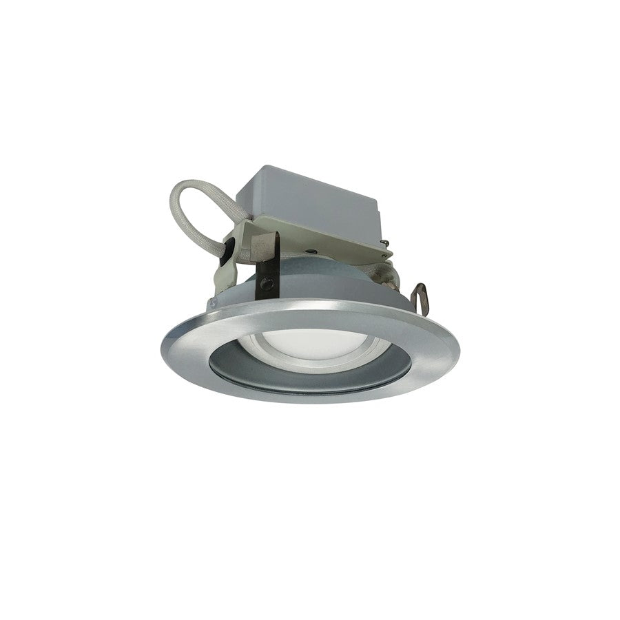 Nora 4" Cobalt LED Retro, 12W/3500K, Haze Reflect/Nat Met FL - NLCBC-46935XHZN