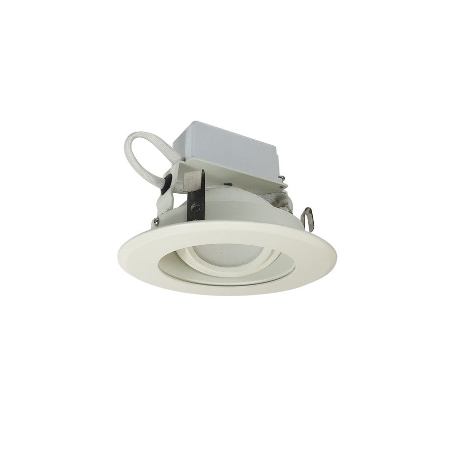Nora 4" Cobalt LED Retrofit, 12W/3500K, MWH Reflector/Flange - NLCBC-46935XMPW