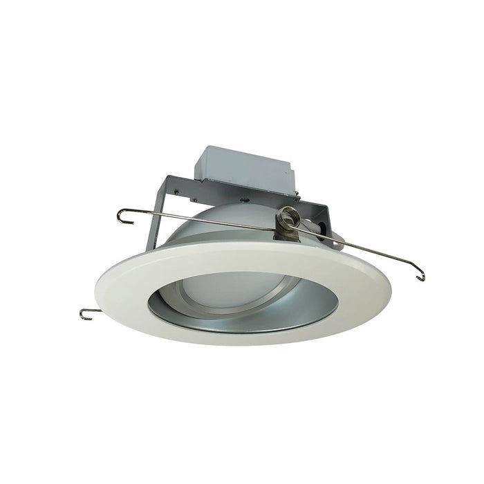 Nora 6" Cob LED Retro, 14W/3500K, HZ Ref/WH FL, 120V-277V - NLCBC-66935XHZWLE4