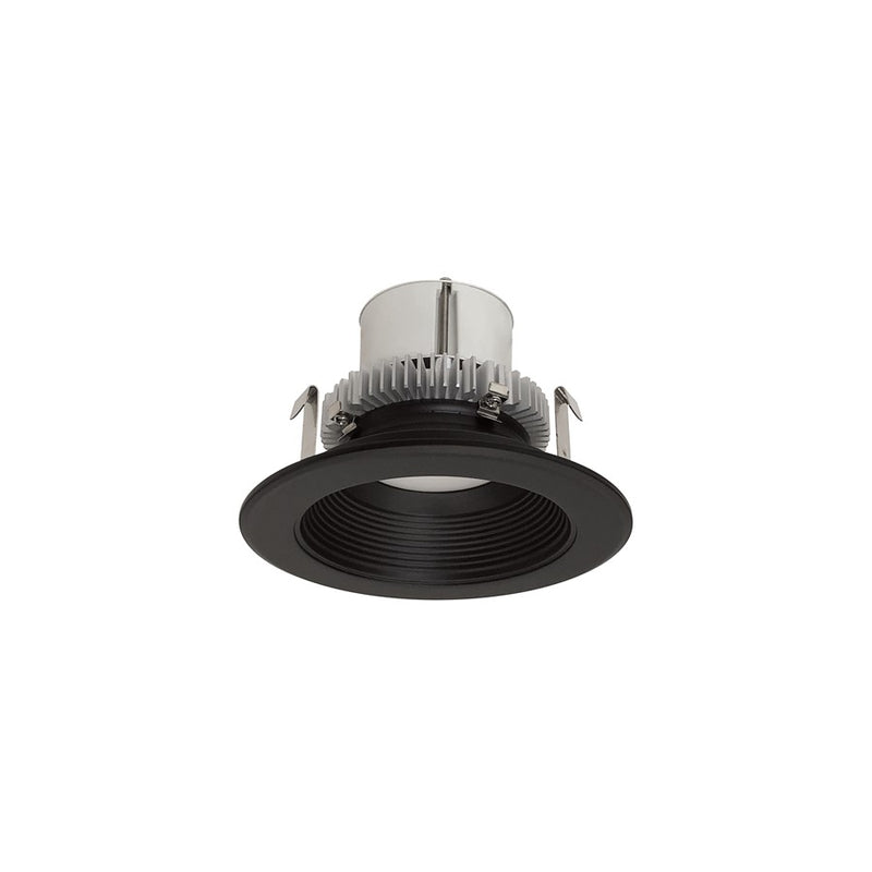 Nora 4" Cobalt Click RD Retro Baffle, 12W/3000K, BK/Flange - NLCBC2-45230BB-10