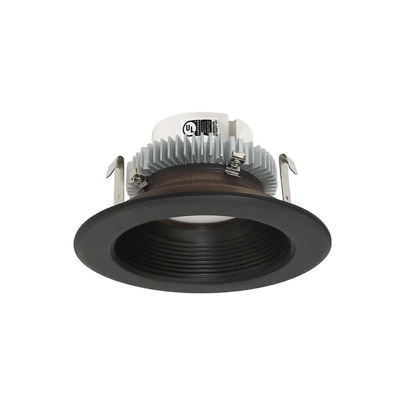 Nora 4" Cobalt Click RD Retrofit Baffle, 13.5W, BZ/Flange - NLCBC2-452TWBZBZ-10