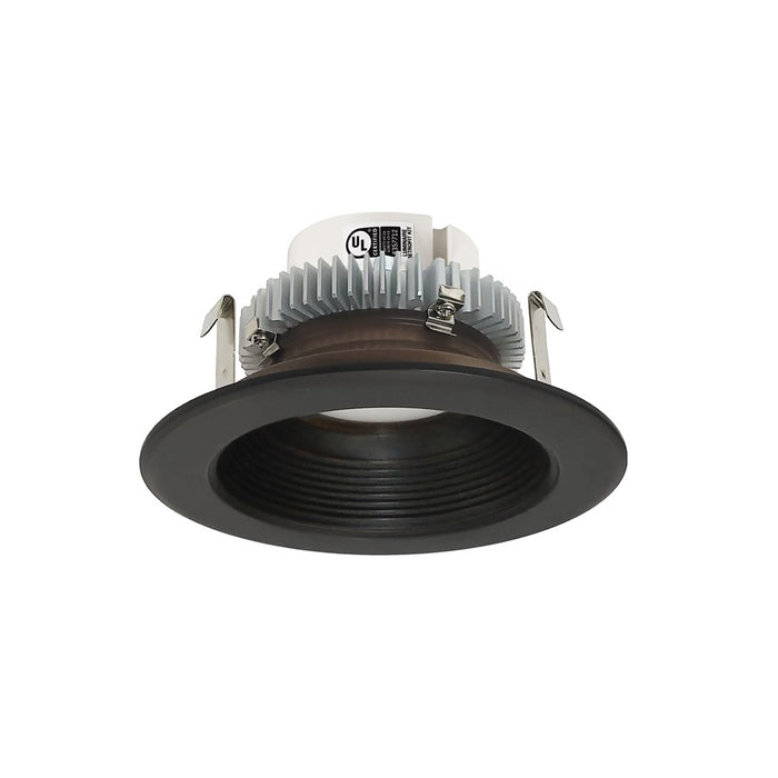 Nora 4" Cobalt Click RD Retrofit Baffle, 13.5W, BZ/Flange - NLCBC2-452TWBZBZ-10