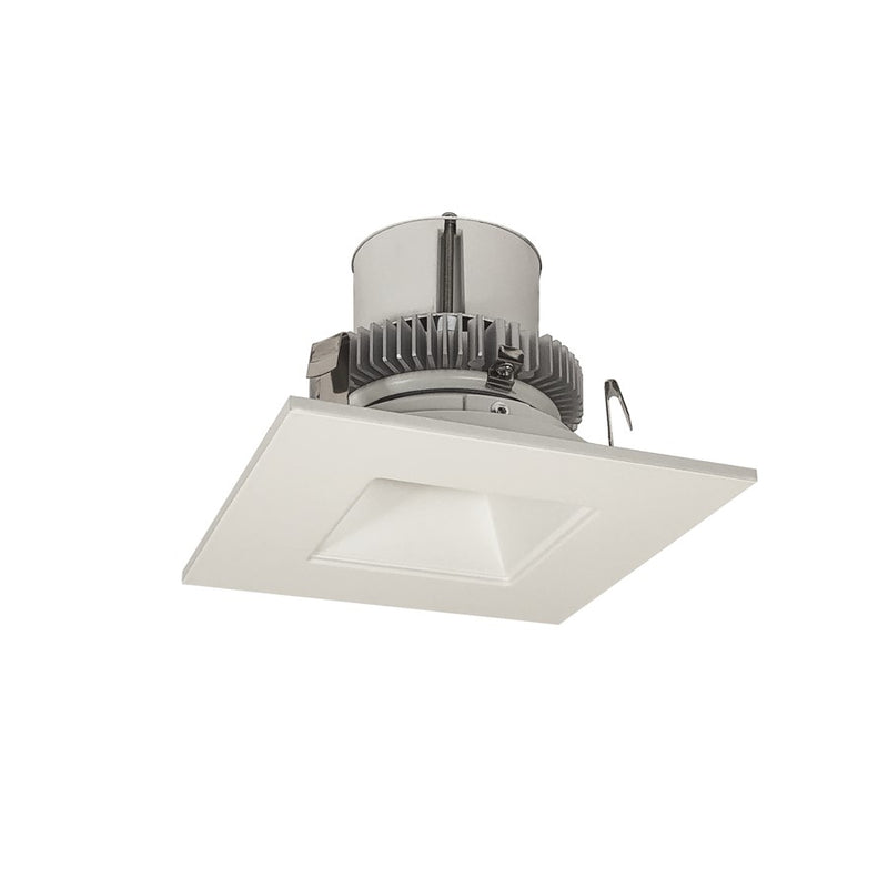 Nora 4" Cobalt Click SQ Retro Reflect/Aper, 12W/3500K, WH/FL - NLCBC2-45635WW-10
