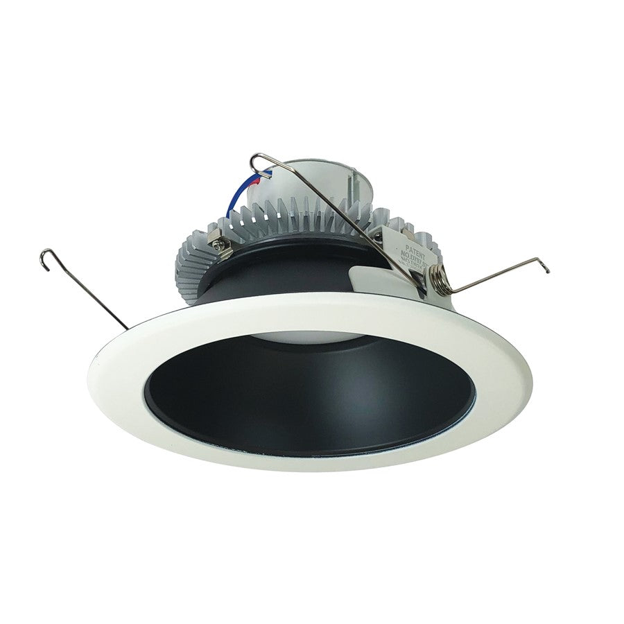 Nora 6" CC RD Retro Ref, 12W/2700K, BK/WH FL, 120-277V - NLCBC2-65127BW-10LE4