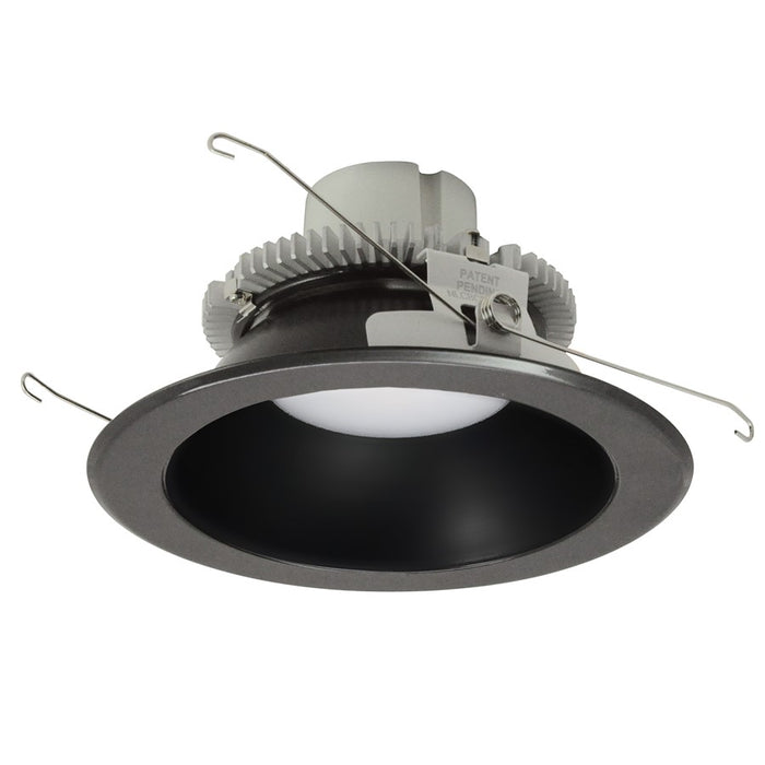 Nora 6" Cobalt Click RD Retro Reflect, 12W/3000K, BK/Flange - NLCBC2-65130BB-10