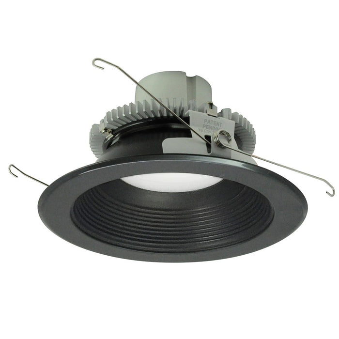 Nora 6" Cobalt Click RD Retro Baffle, 12W/3000K, BK/Flange - NLCBC2-65230BB-10