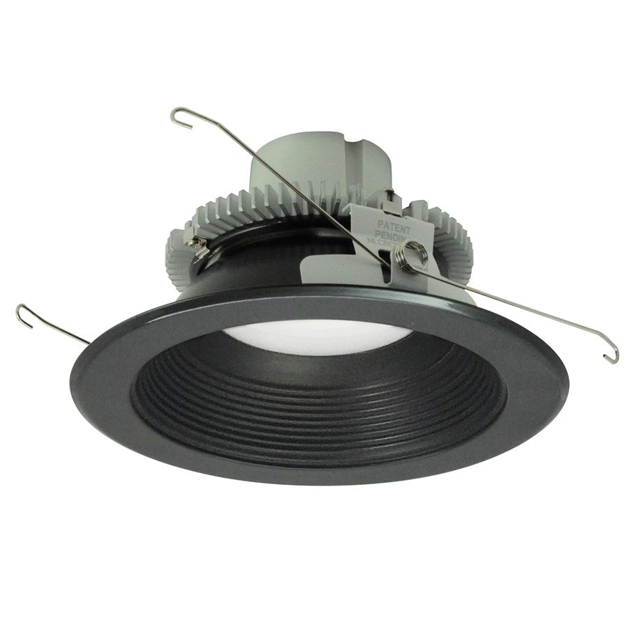 Nora 6" Cobalt Click RD Retro Baffle, 12W/3000K, BK/Flange - NLCBC2-65230BB-10