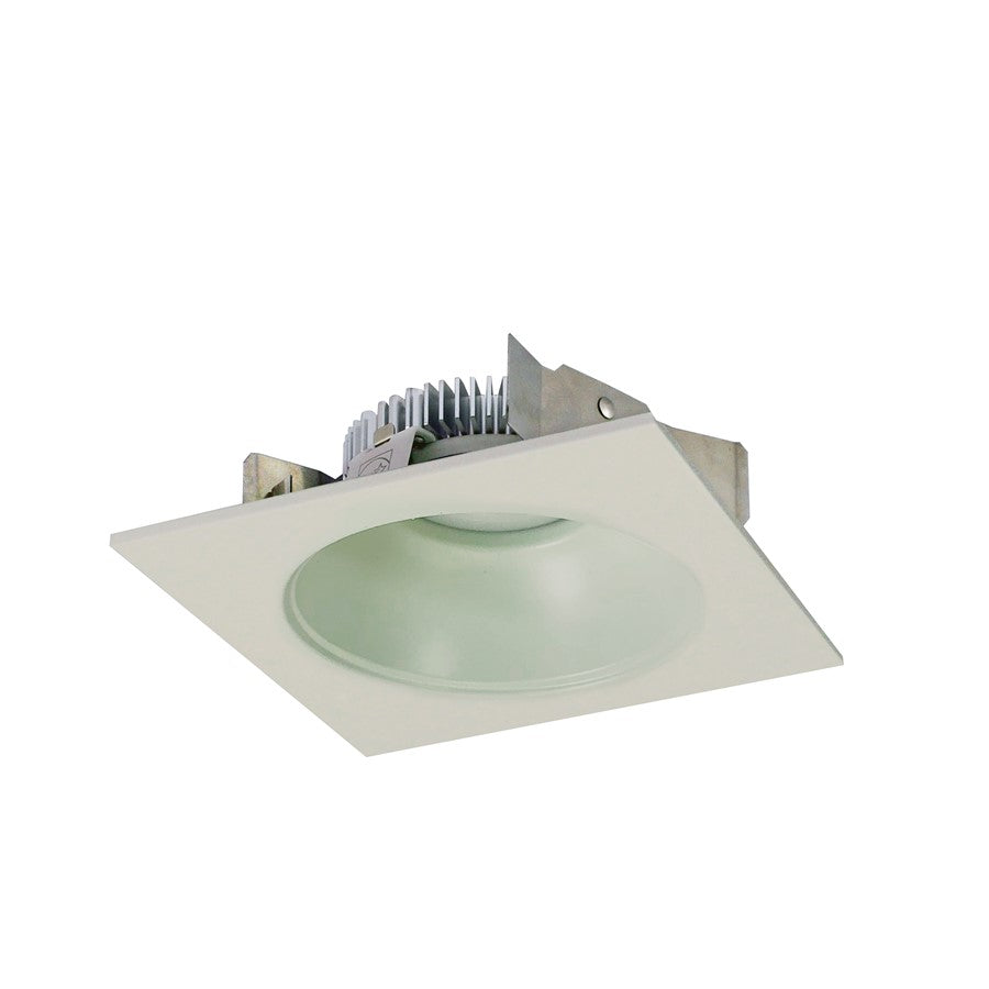Nora 4" Cobalt Shlw High Lmn LED Trim, Sq/Rnd Rfl, 3000K, Wht - NLCBS-4531230WW