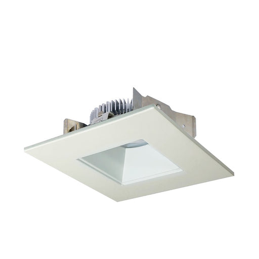 Nora 4" Cobalt Shlw High Lmn LED Trim, Sq/Sq, 2700K, Wht - NLCBS-4568527WW