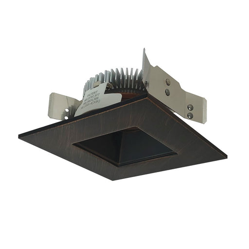 Nora 4" Cobalt Shlw High Lmn LED Trim, Sq/Sq, 3000K, Brz - NLCBS-4568530BZ