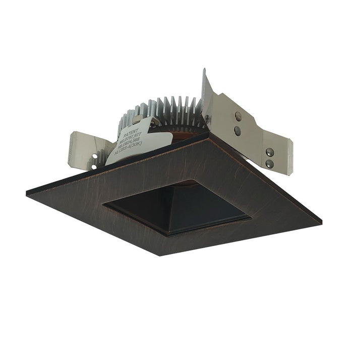 Nora 4" Cobalt Shlw High Lmn LED Trim, Sq/Sq, 3000K, Brz - NLCBS-4568530BZ