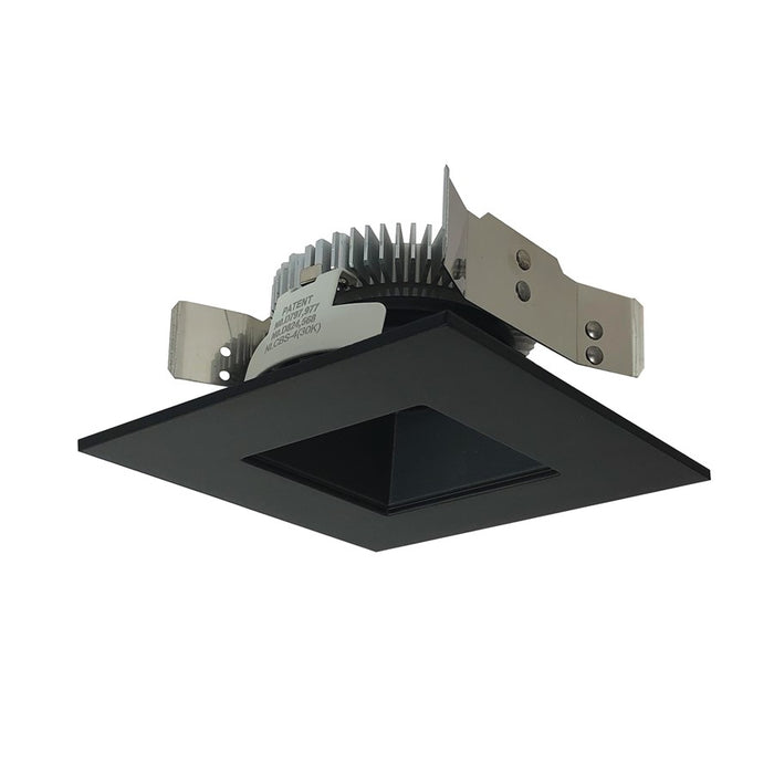 Nora 4" Cobalt Shlw High Lmn LED Trim, Sq/Sq, 3500K, Blk - NLCBS-4568535BB