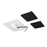 Nora Srf Mt Kit for L-Line Direct, Wht/Blk Caps, Blk - NLIN-JBCB