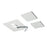 Nora Surface Mount Kit For L-Line Direct Series, WH/WH End Caps - NLIN-JBCW