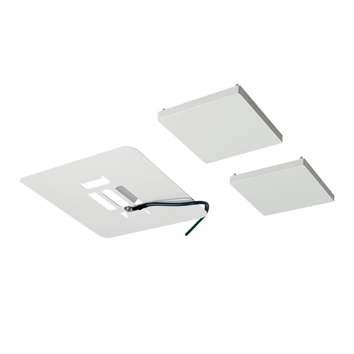 Nora Surface Mount Kit For L-Line Direct Series, WH/WH End Caps - NLIN-JBCW