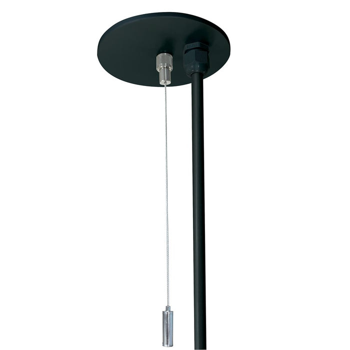 Nora 20' Pend/Power Mtg Kit for L-Line Direct, Blk - NLIN-PCCB-20