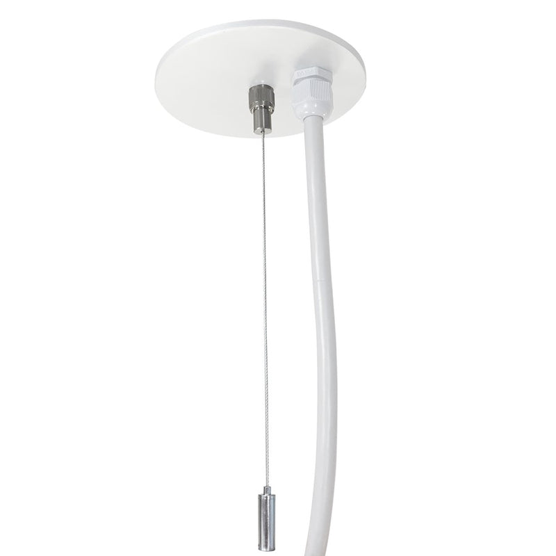 Nora 20' Pend/Power Mtg Kit for L-Line Direct, Wht - NLIN-PCCW-20