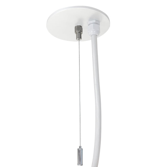 Nora 20' Pend/Power Mtg Kit for L-Line Direct, Wht - NLIN-PCCW-20