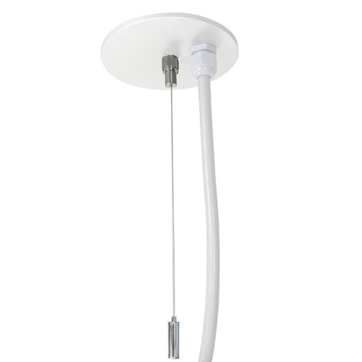 Nora 8' Pend/Power Mtg Kit for L-Line Direct, Wht - NLIN-PCCW