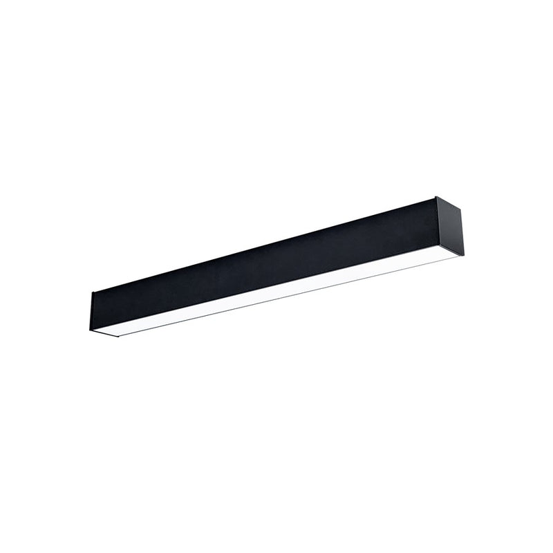 Nora 4' L-Line LED Direct Linear/Selectable Wattage/CCT/Black - NLINSW-4334B