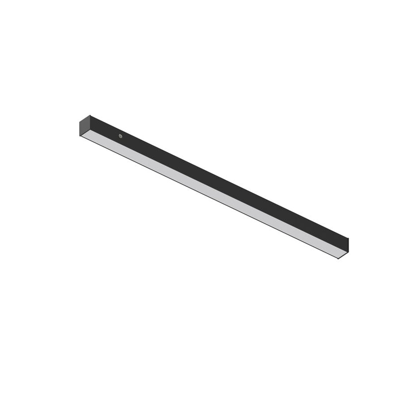 Nora 4' L-Line LED Direct Lin w/Sel Wattage/CCT/Emerg, Blk - NLINSW-4334B-EM