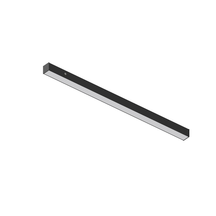 Nora 4' L-Line LED Direct Lin w/Sel Wattage/CCT/Emerg, Blk - NLINSW-4334B-EM