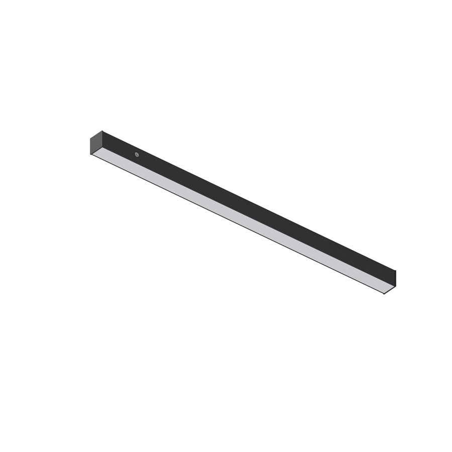 Nora 4' L-Line LED Direct Lin w/Sel Wattage/CCT/Emerg, Blk - NLINSW-4334B-EM