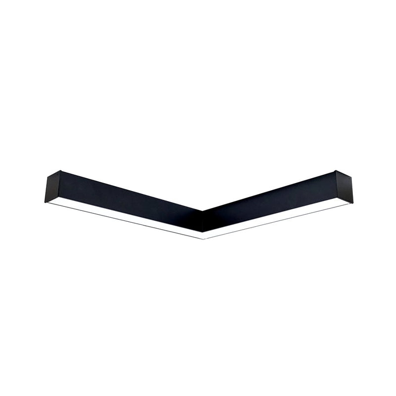 Nora "L" Shaped L-Line LED Direct Lin/Selectable Wattage/CCT/BK - NLINSW-L334B