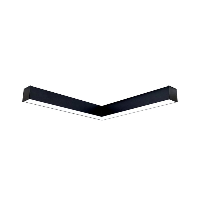Nora "L" Shaped L-Line LED Direct Lin/Selectable Wattage/CCT/BK - NLINSW-L334B