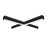 Nora "X" Shaped L-Line LED Direct Lin/Selectable Wattage/CCT/BK - NLINSW-X334B