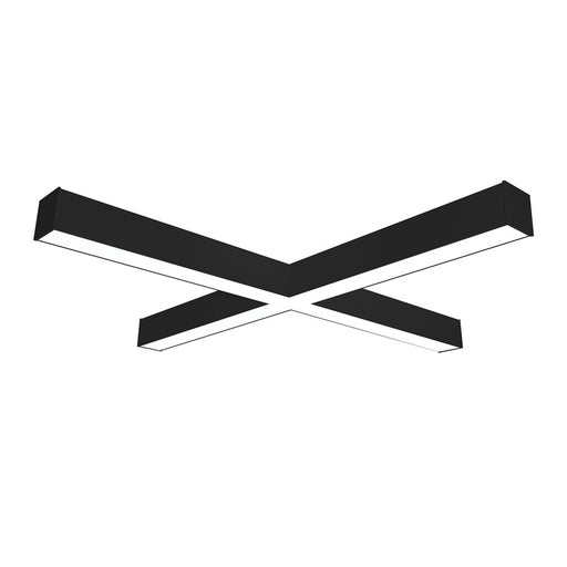 Nora "X" Shaped L-Line LED Direct Lin/Selectable Wattage/CCT/BK - NLINSW-X334B