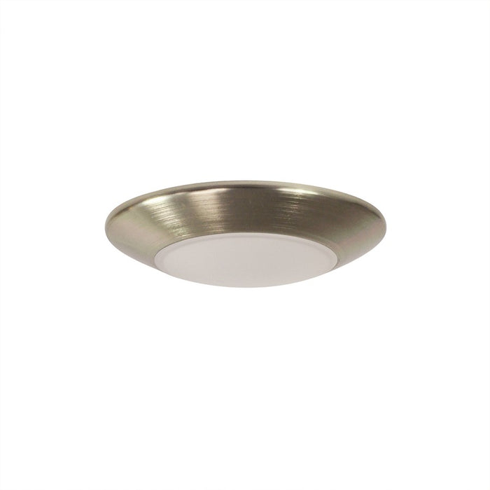 Nora 4" AC Opal LED Srf Mt, 3000K, Natural Metal - NLOPAC-R450930ANM