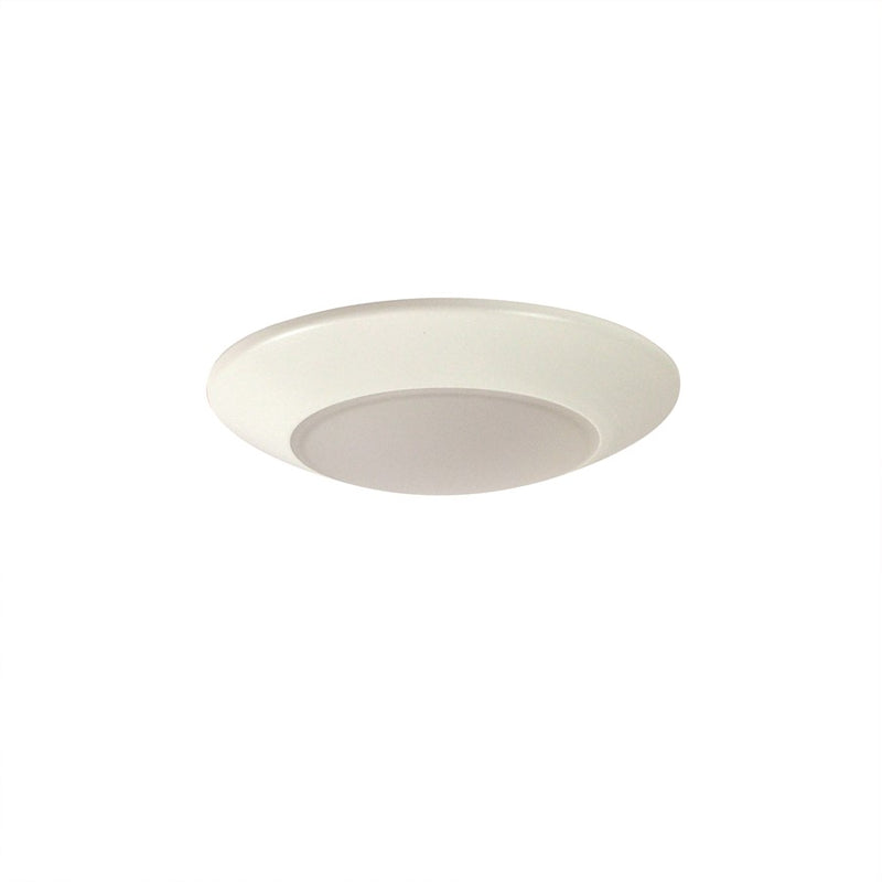 Nora 4" Ac Opal LED Surface Mount, 700Lm/10.5W/3000K, White - NLOPAC-R4509T2430W