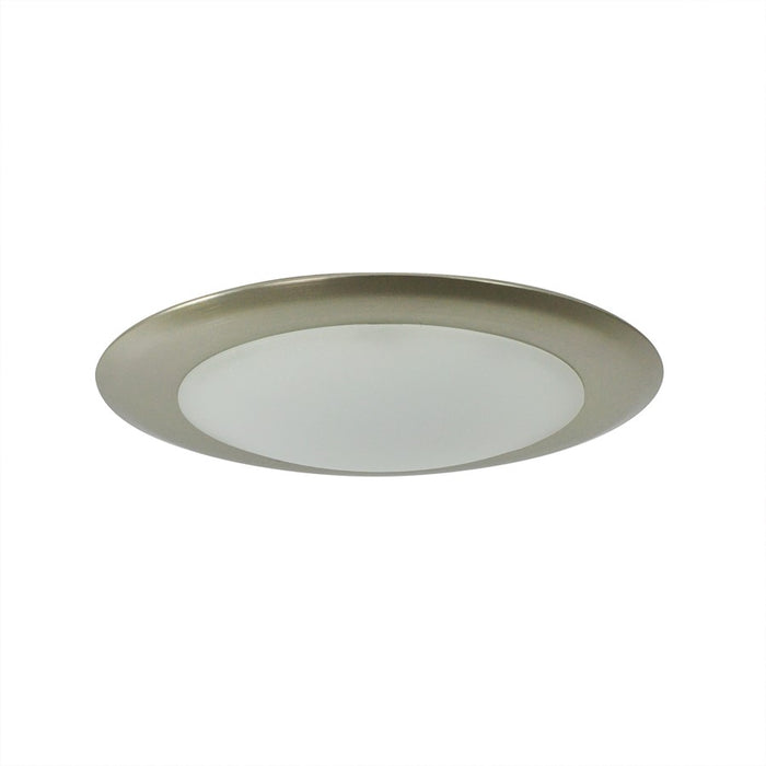 Nora 6" AC Opal LED Srf Mt, 2700K, Natural Metal - NLOPAC-R650927ANM