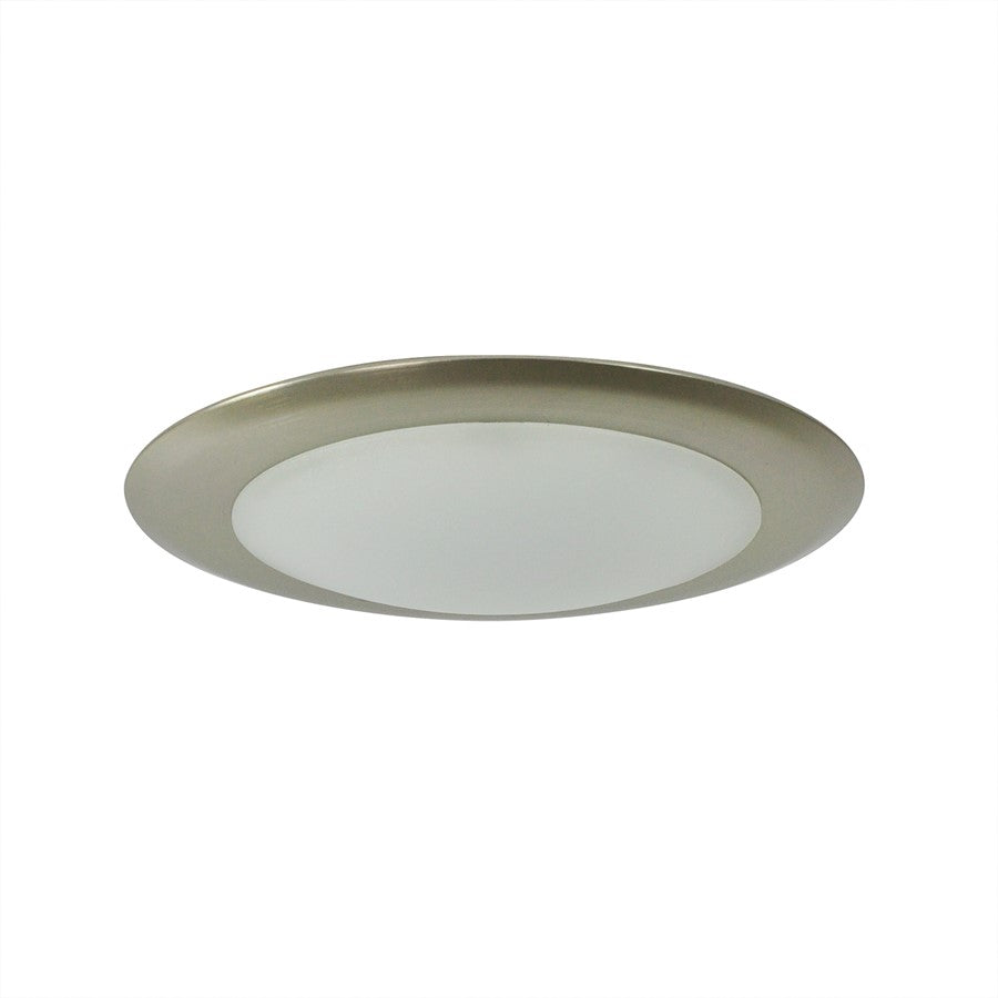 Nora 6" AC Opal LED Srf Mt, 2700K, Natural Metal - NLOPAC-R650927ANM