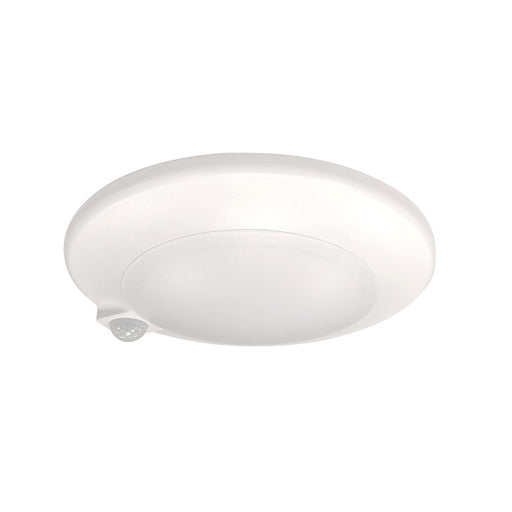Nora 7" Ac Opal LED Surface Mt/Pir Motion Sensor, 15W/4000K, WH - NLOPAC-R7MS40W