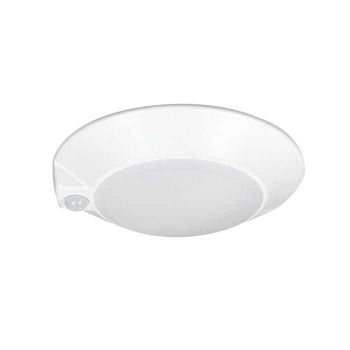 Nora 7" AC Opal LED Surface/PIR Motion Sensor, 950lm/14W, White - NLOPAC-R7MSTWW