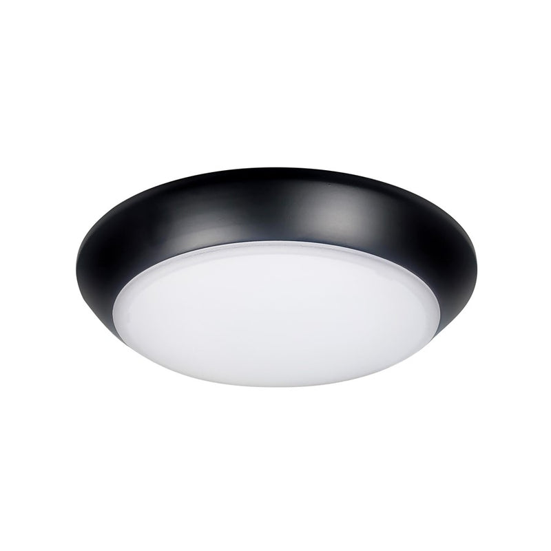 Nora 8" AC Opal LED Surface Mount, 2150lm/30W, 3000K, Black - NLOPAC-R8T2430B