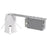 Nora 3" At Remodel Housing/120V/12V Transformer/Max 50W - NLR-304AT-1EL