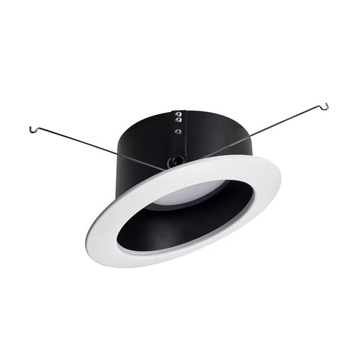 Nora 6" Sloped LED Retro Reflect, 15W, BK Reflector/WH Flange - NLRS-611L1TWB