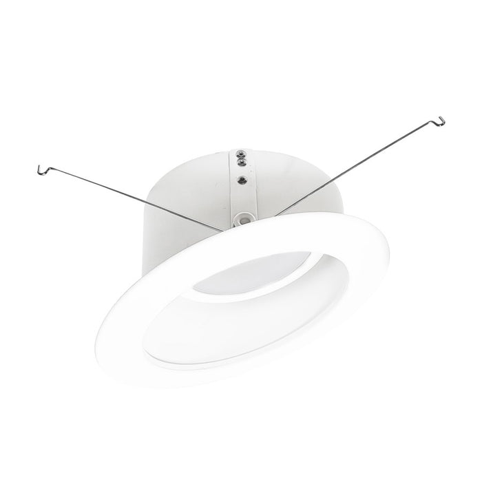 Nora 6" Sloped LED Retro Reflect/15W, WH Reflector/Flange - NLRS-611L1TWW