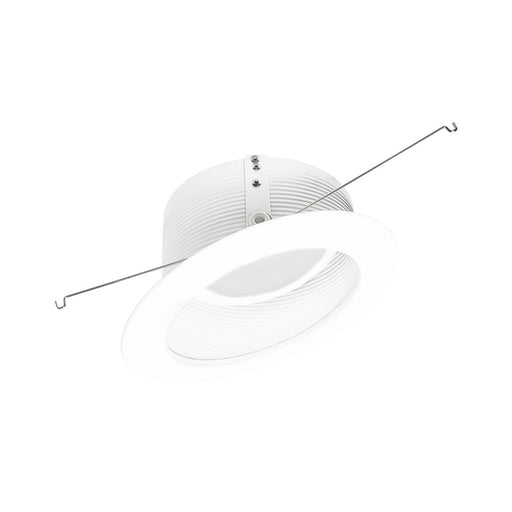 Nora 6" Sloped LED Retro Bfl, Wht, Wht Baffle Rfl/Wht Flg - NLRS-612L1TWW